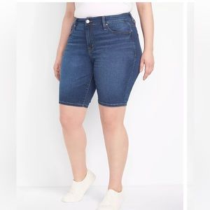 Lane Bryant Curvy Fit High Rise Bermuda Shorts Size 24